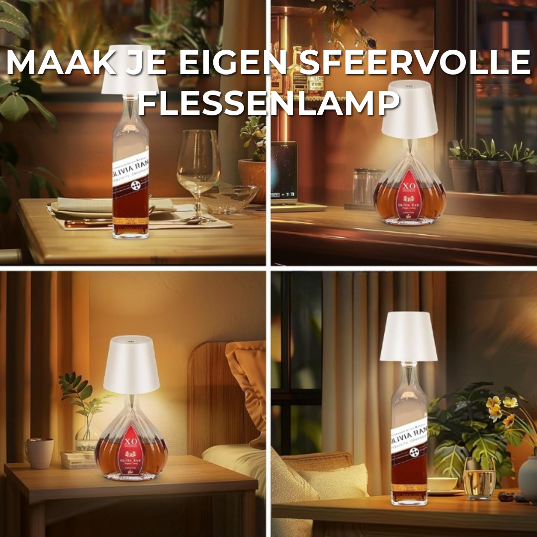 Draadloze Flessenlamp