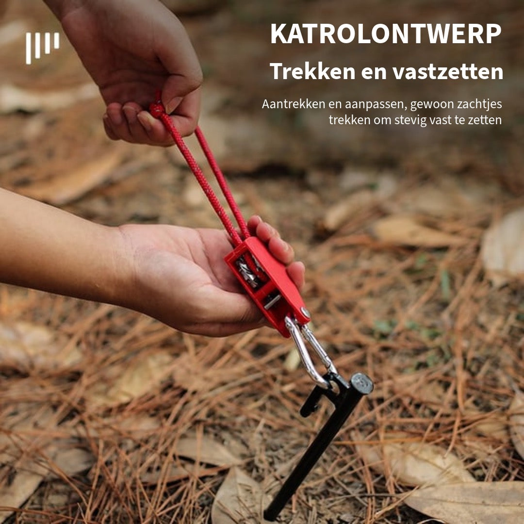 Draagbare Verstelbare Fix Tent hoge sterkte snelle release katrol - Camping touw