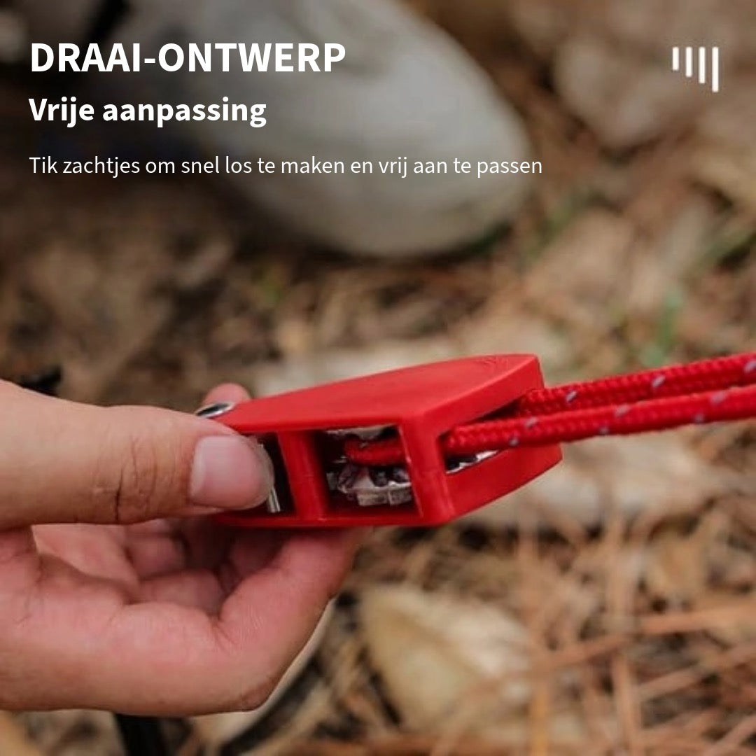 Draagbare Verstelbare Fix Tent hoge sterkte snelle release katrol - Camping touw