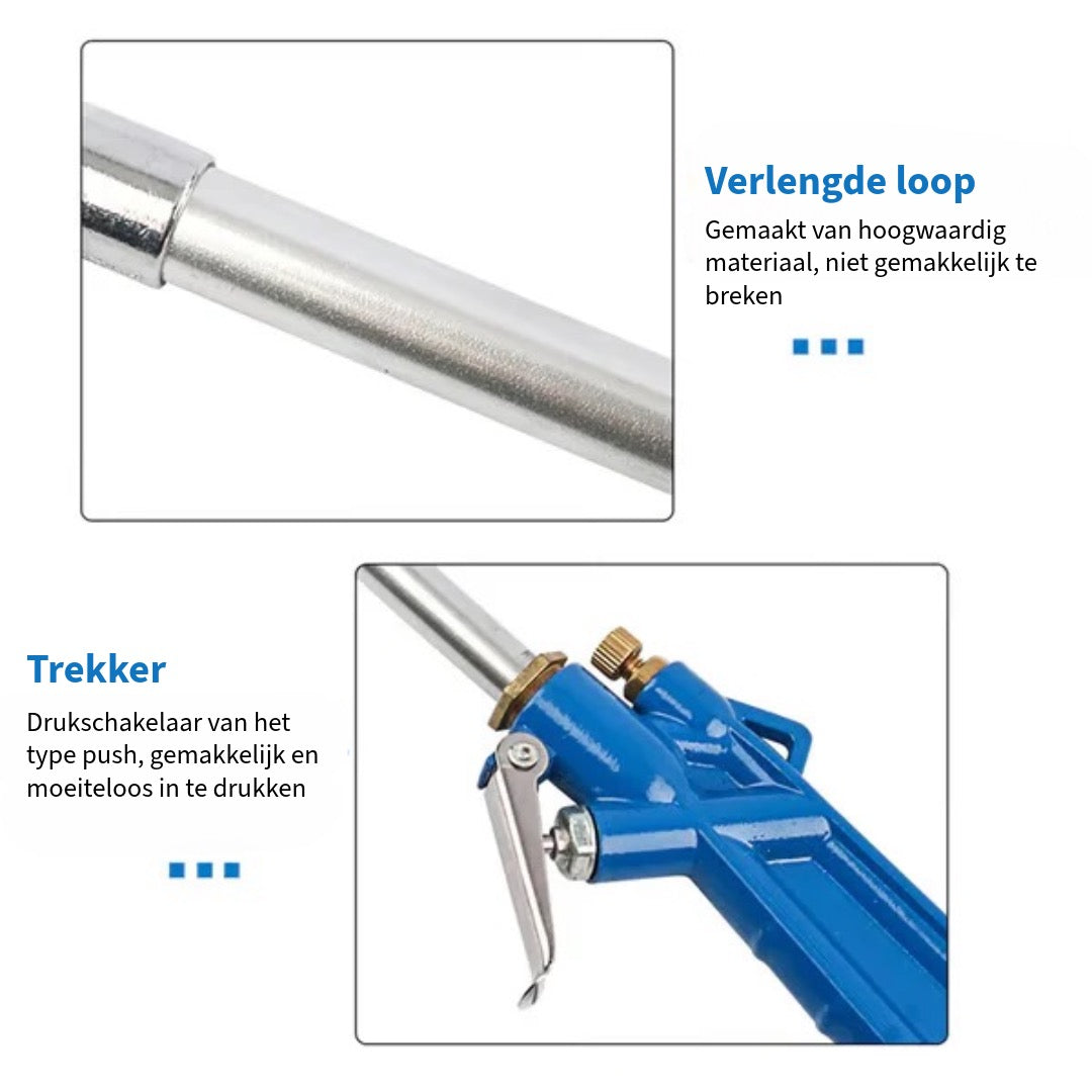 Blaaspistool op Perslucht