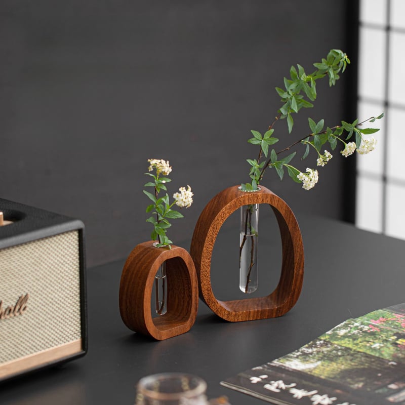 Luxueuze Houten Vaas