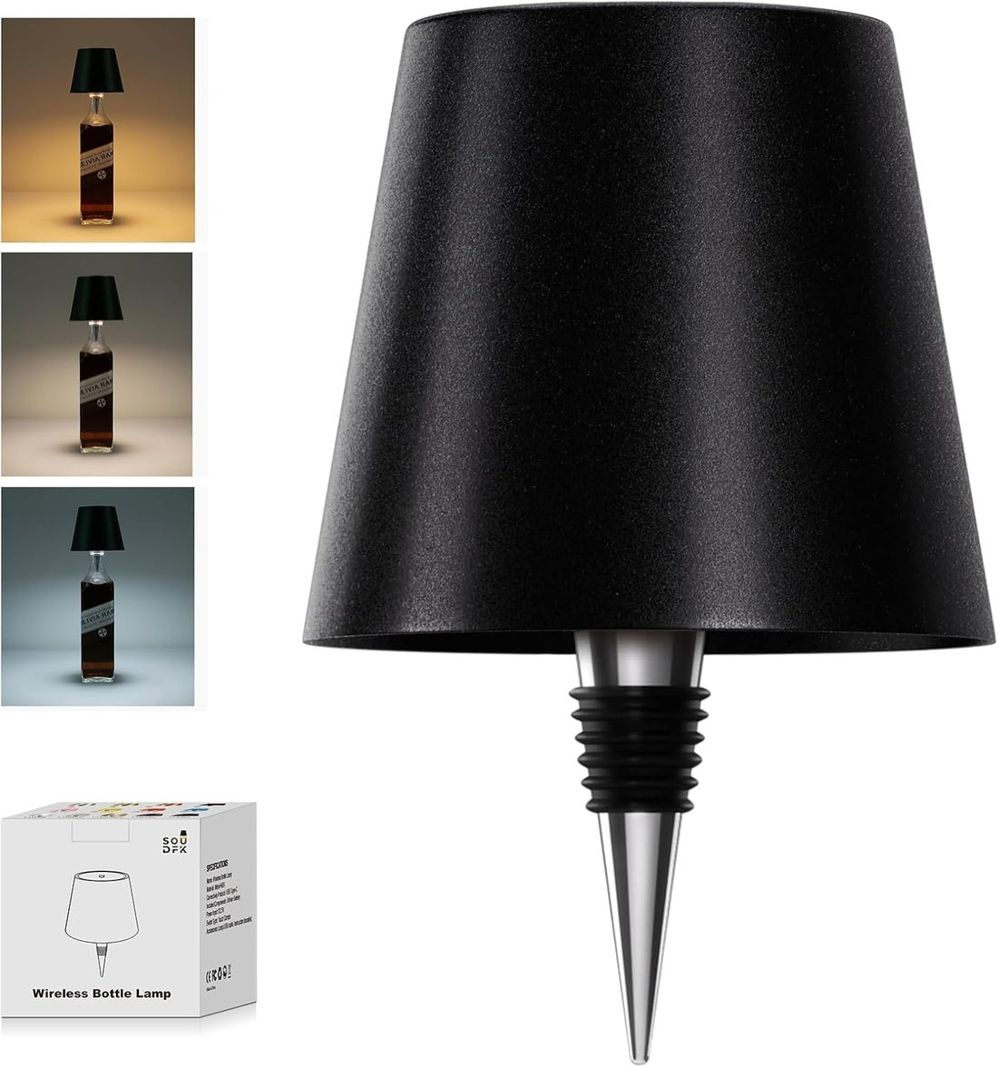 Draadloze Flessenlamp