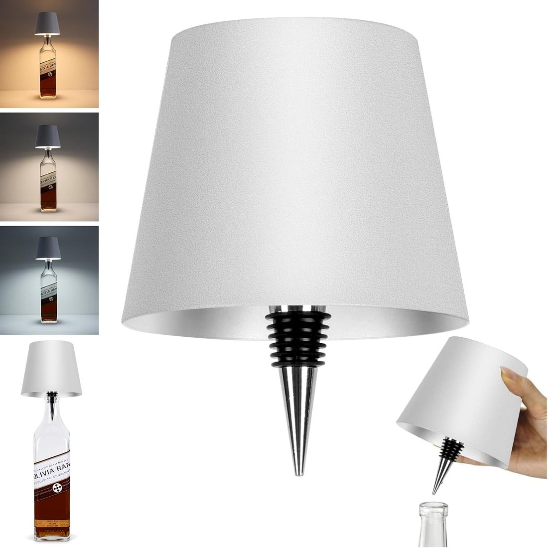 Draadloze Flessenlamp