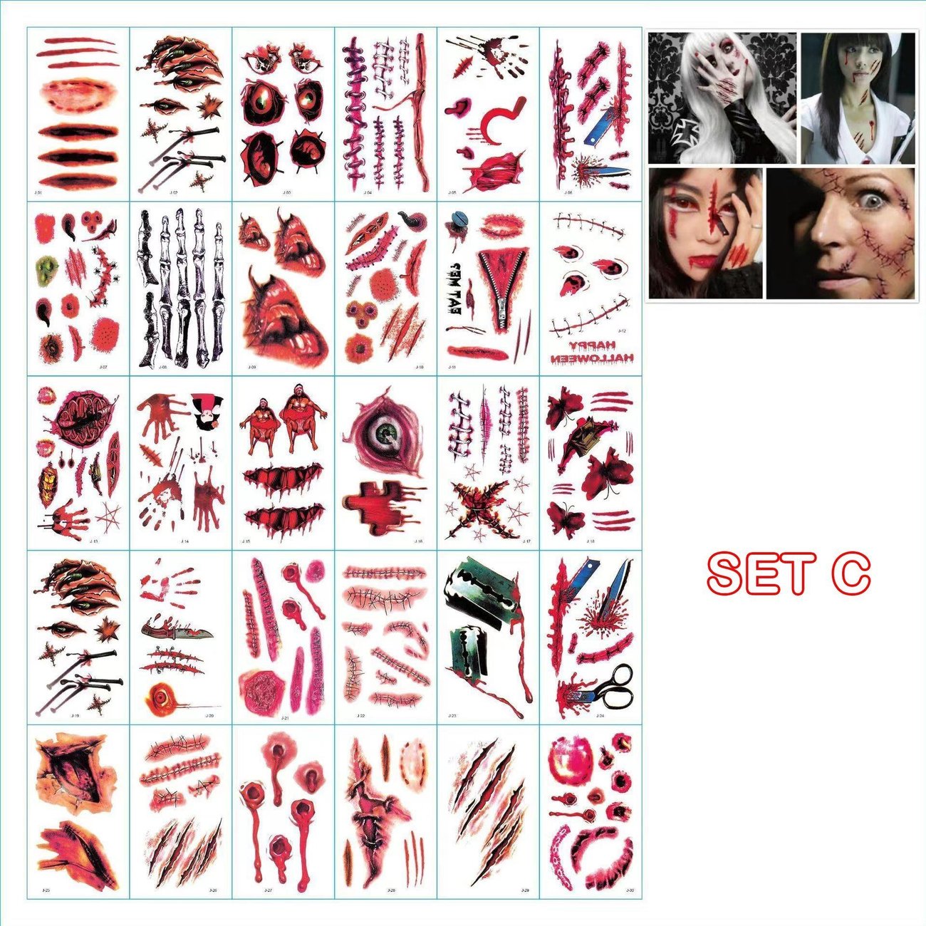Halloween Tattooset
