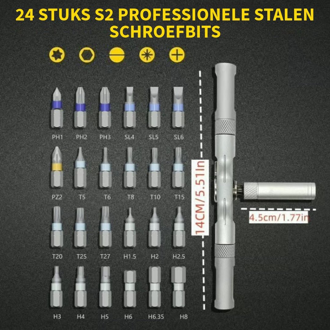 24-In-1 Schroevendraaier Set