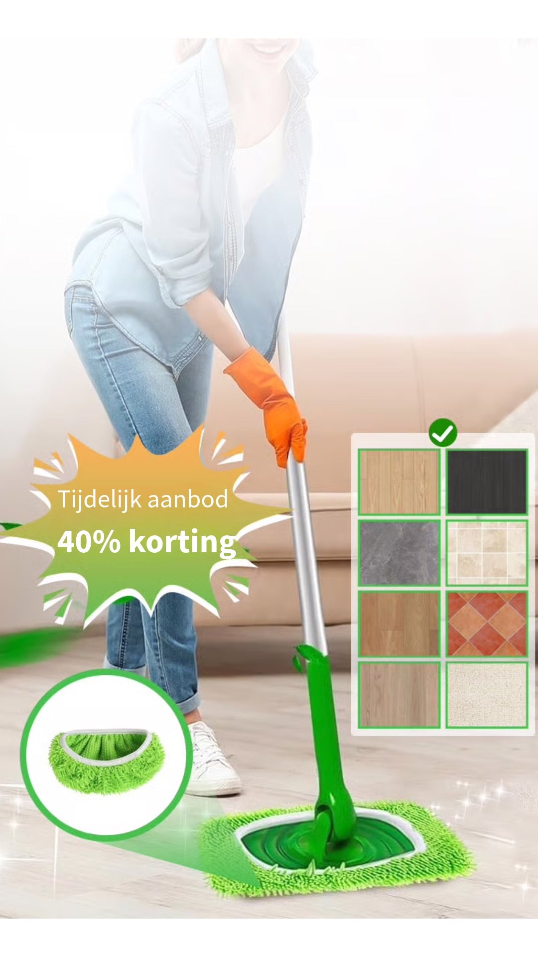 Milieuvriendelijke Mopnavulpads – Herbruikbare en Krachtige Schoonmaakpads