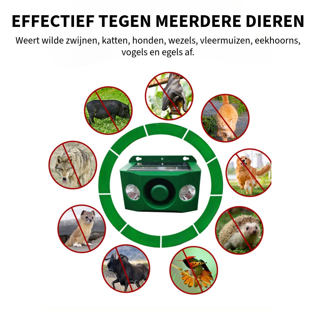 Alarmsysteem Tegen Dieren op Zonne-Energie