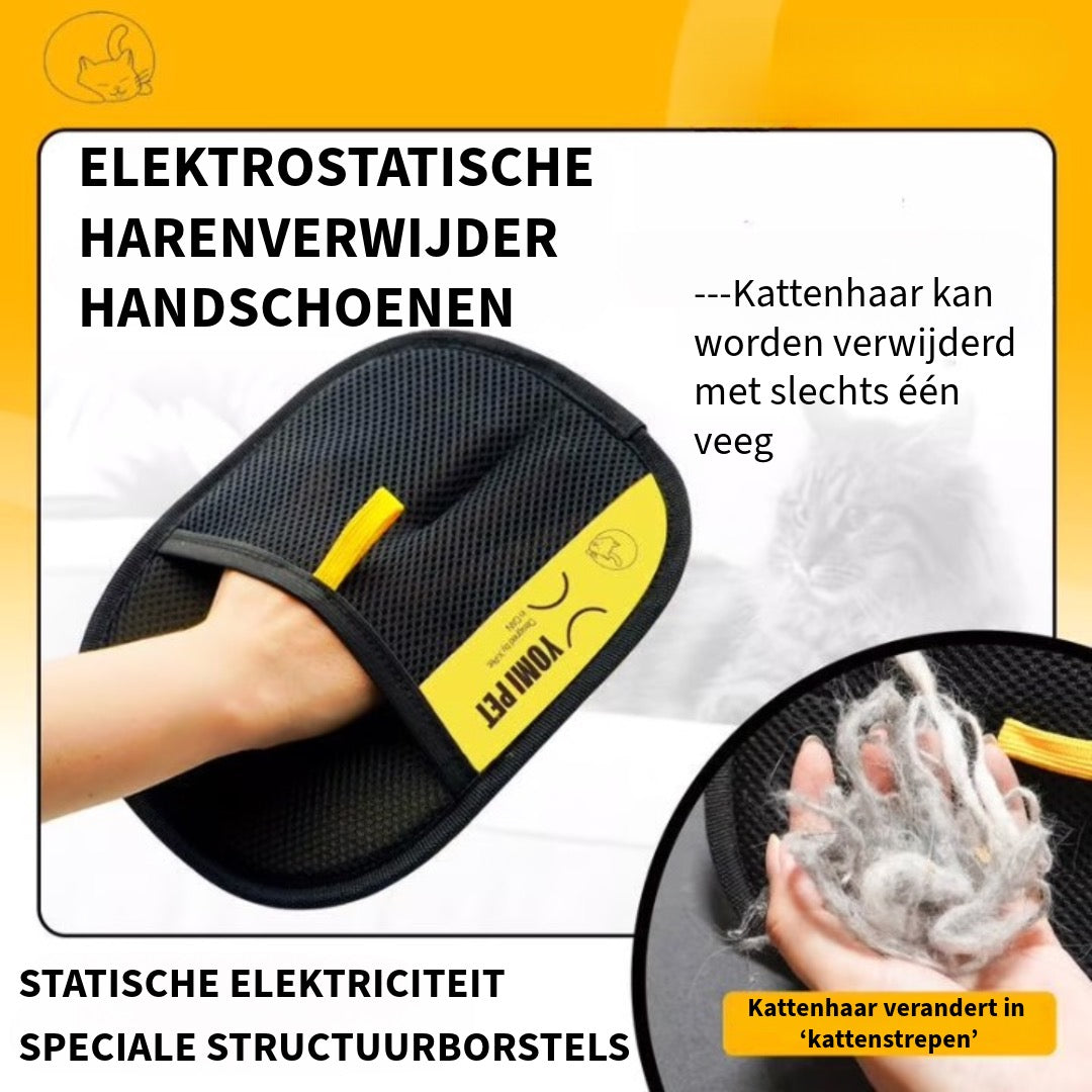 Elektrostatische Harenverwijder Handschoen