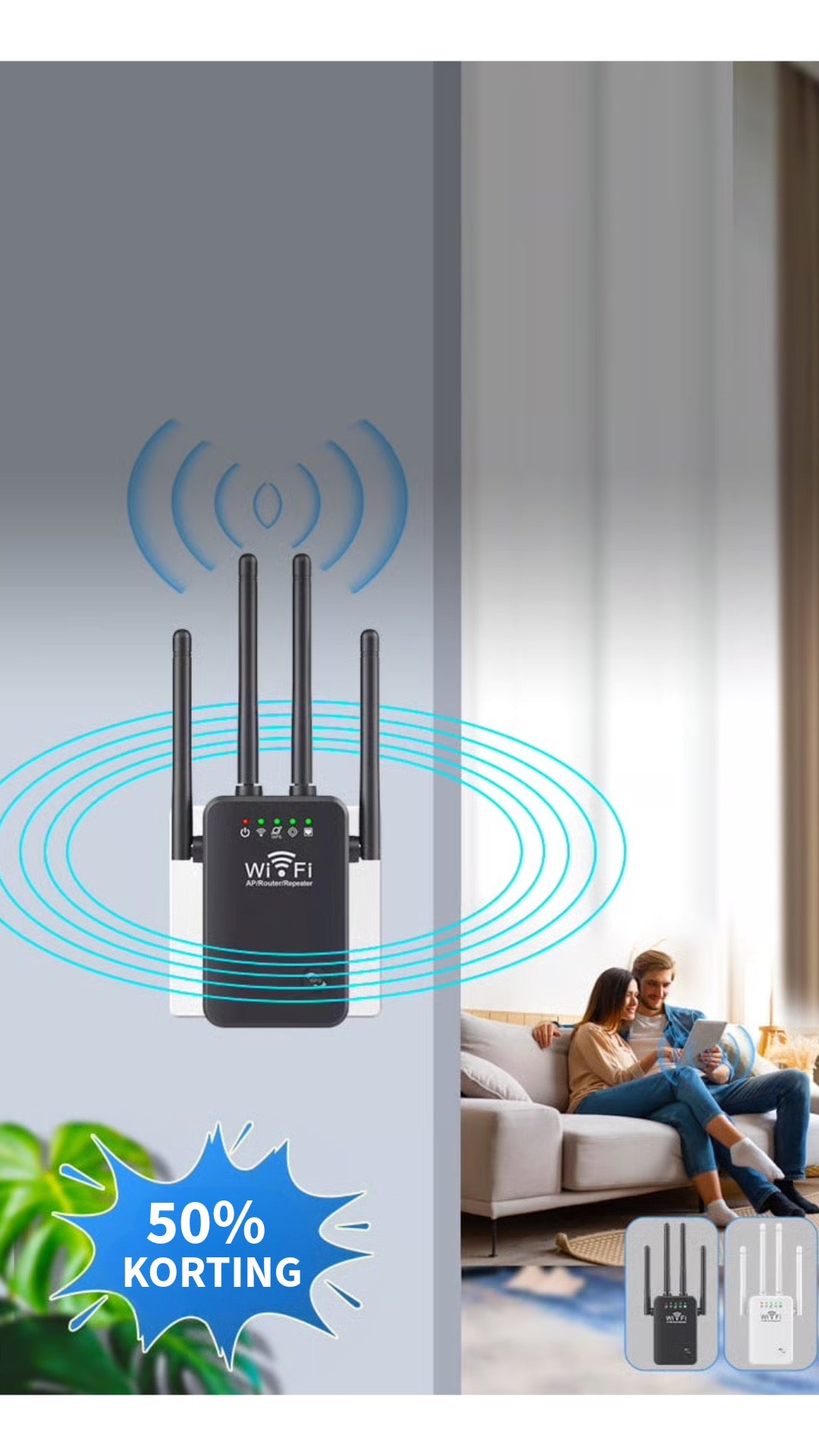 Compacte & Krachtige Wifi Versterker