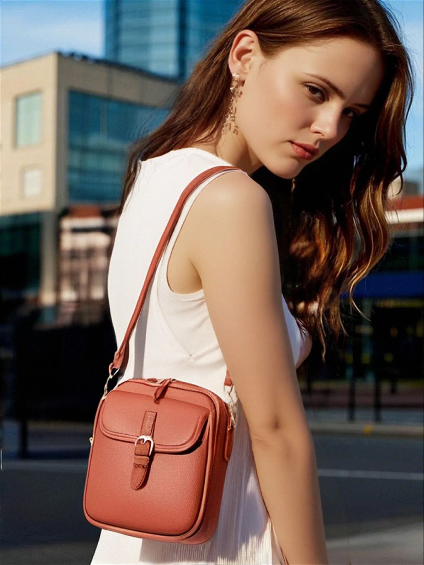 Vintage Crossbody Leren Tas