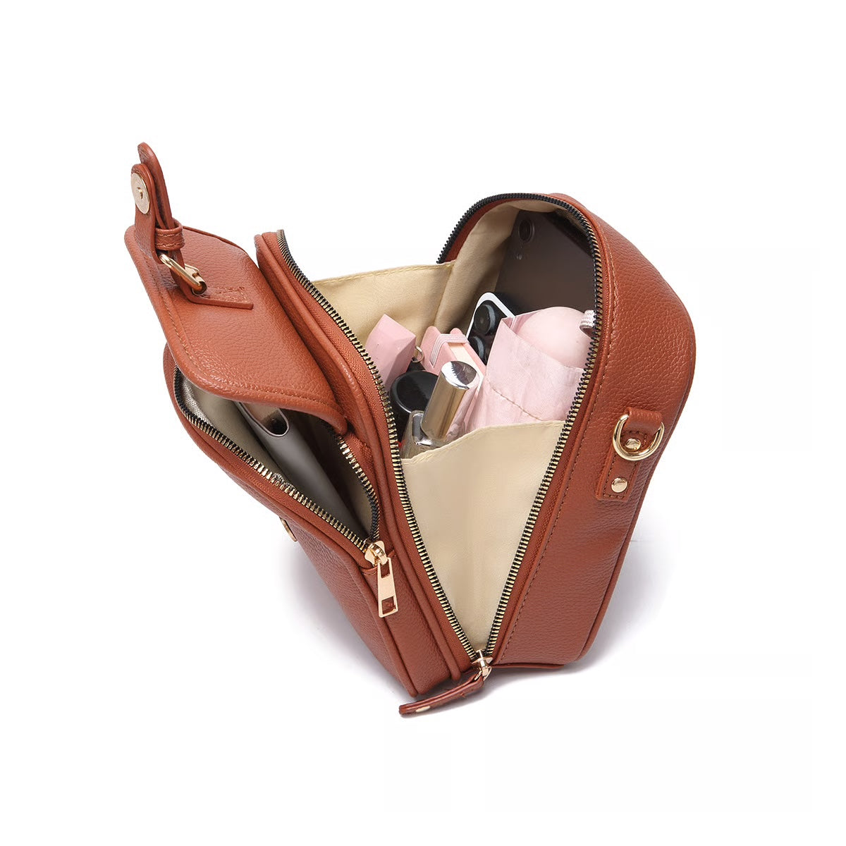 Vintage Crossbody Leren Tas