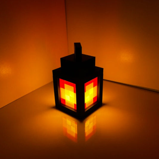 Draagbare Minecraft Lamp