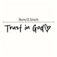 Trust in God Achteruitkijkspiegel Sticker