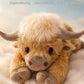 Schattige Highland Koe Knuffel