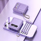 5000mAh Mini Power Bank met Ingebouwde Kabels | + Ingebouwde Zaklamp