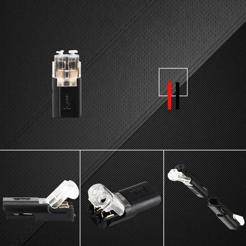 Dubbeladerige Push-In-Connector met Vergrendelingsclip
