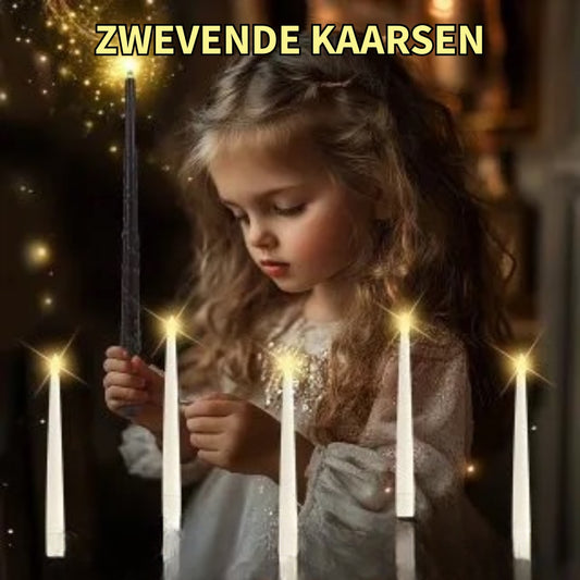 Zwevende Magische Kaarsen + Toverstaf