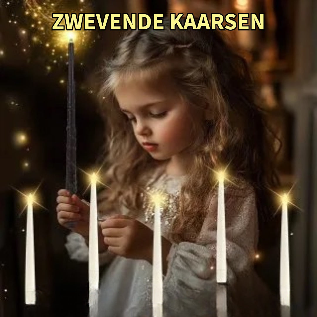 Zwevende Magische Kaarsen + Toverstaf