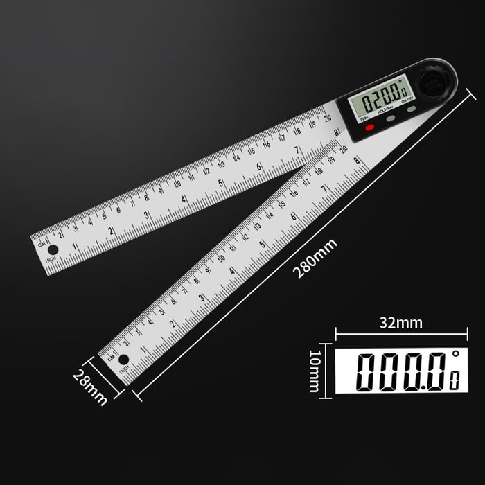 Digitale Hoekmeter – Nauwkeurige Meting met LCD-scherm