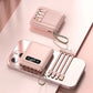 5000mAh Mini Power Bank met Ingebouwde Kabels | + Ingebouwde Zaklamp