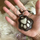 Leren Dierenpoot Sleutelhanger