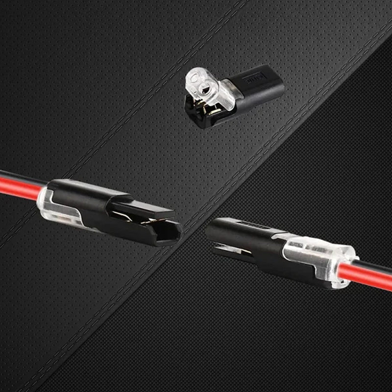 Dubbeladerige Push-In-Connector met Vergrendelingsclip