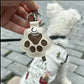 Leren Dierenpoot Sleutelhanger