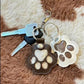 Leren Dierenpoot Sleutelhanger