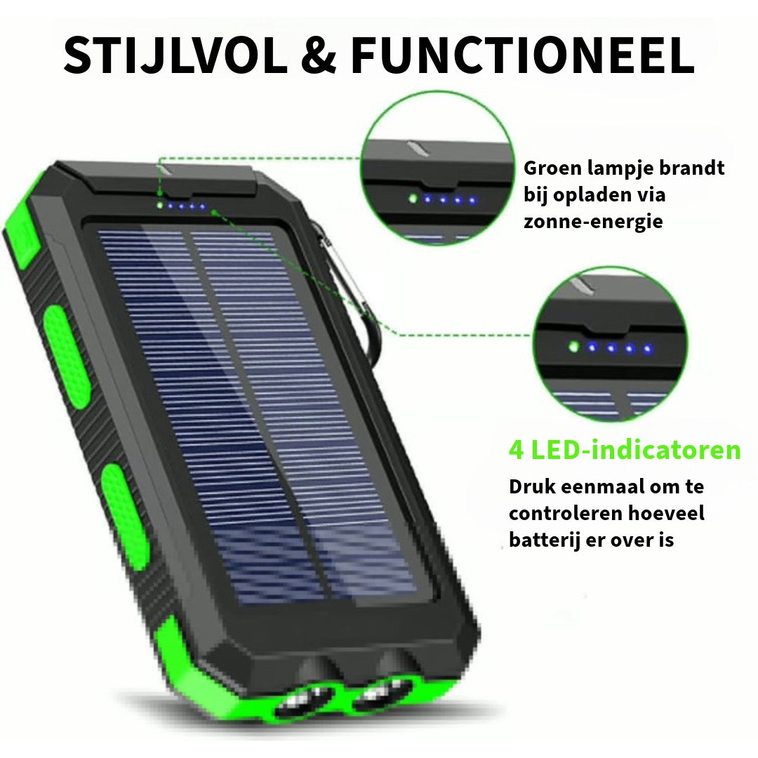 Waterdichte Powerkbank op Zonne-energie