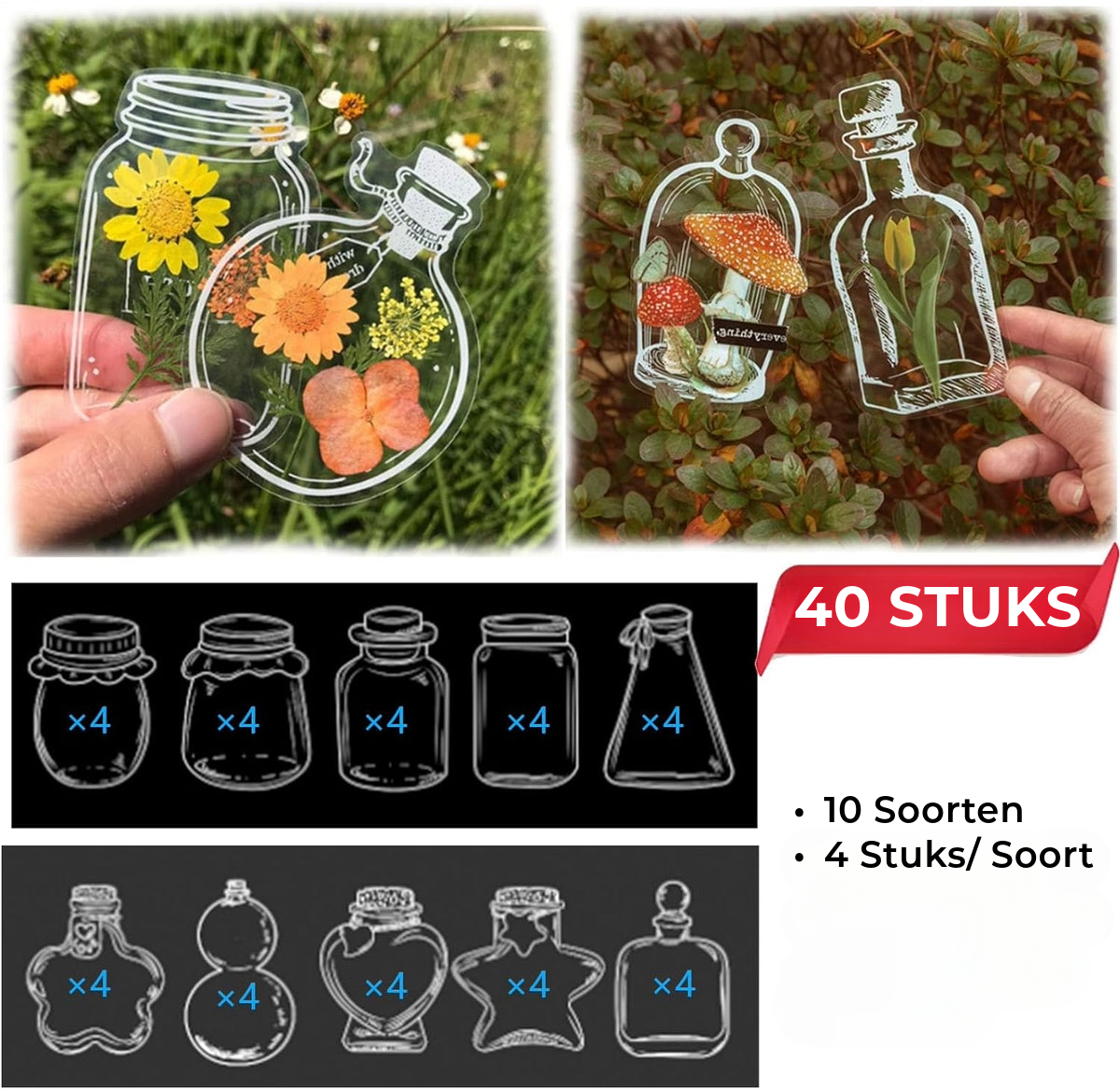 Bloemen Bladwijzer | 40 Stuks