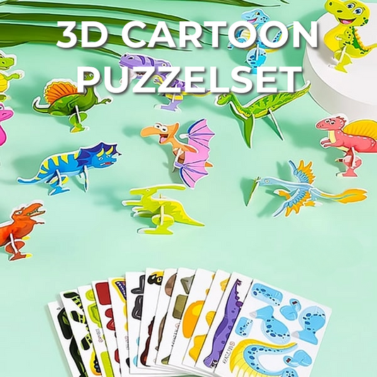 3D Cartoon Puzzelset | 25 Puzzels