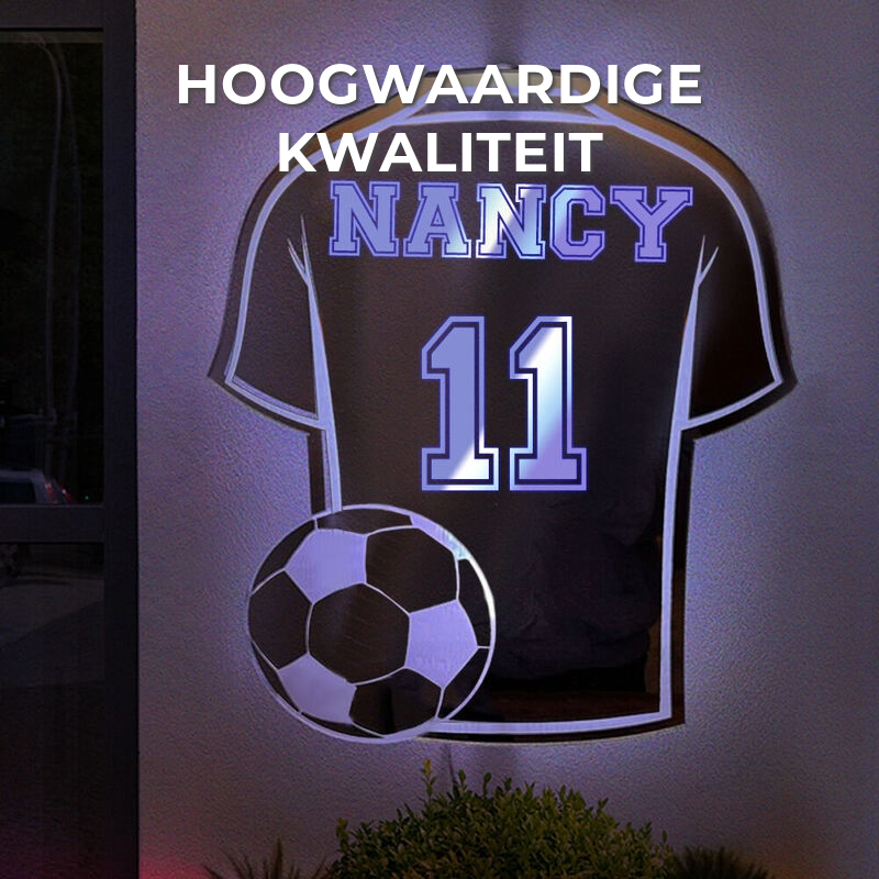 Gepersonaliseerde Voetbalshirt Lamp