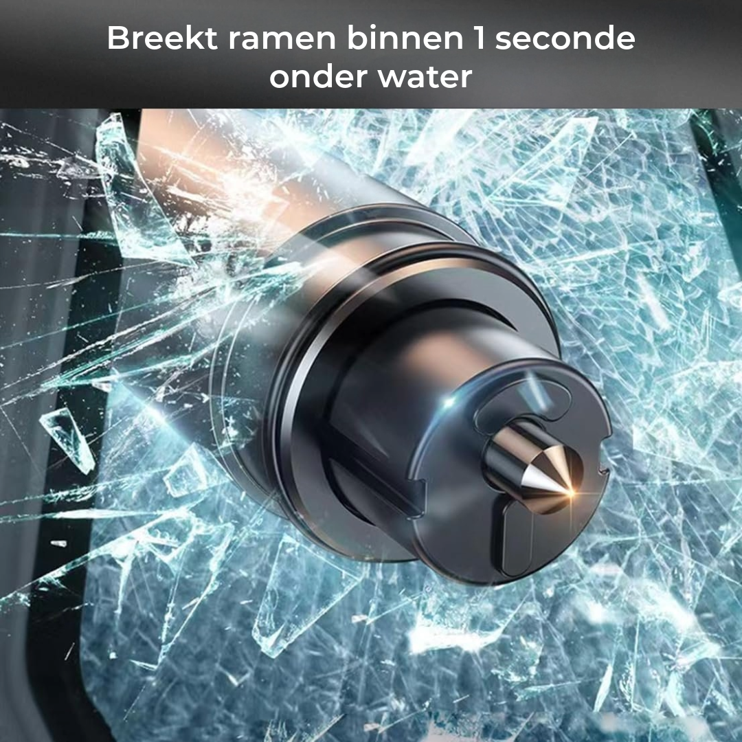 2-In-1 Veilige hamer & glasbreker
