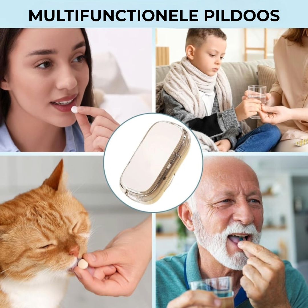 Draagbare Pillensnijder – Veilig & Nauwkeurig