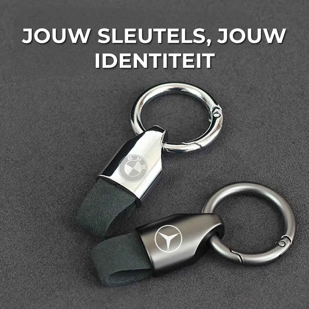 Luxe Lederen Auto Sleutelhanger