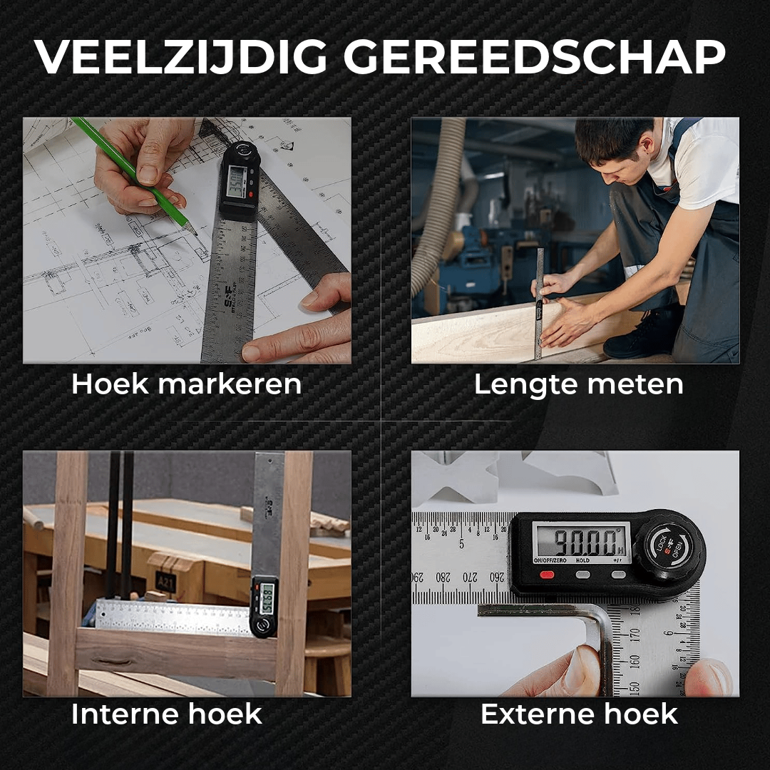 Digitale Hoekmeter – Nauwkeurige Meting met LCD-scherm