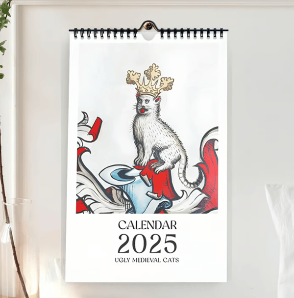 Middeleeuwse Kattenkalender 2025